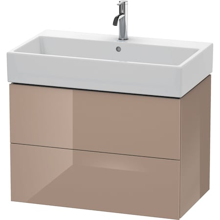 Duravit L-Cube Two Drawer Wall-Mount Vanity Unit Graphite LC627604949